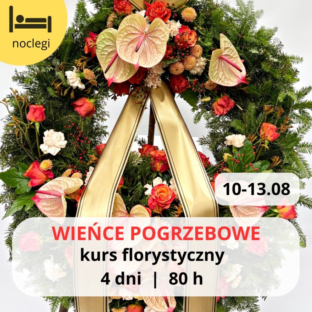 wieńce pogrzebowe kurs florystyczny