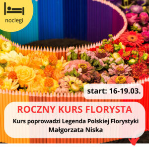 Roczny kurs florystyczny Florysta (03.2026)