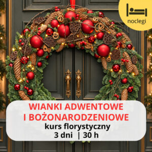 Wianek adwentowy i bożonarodzeniowy – kurs florystyczny